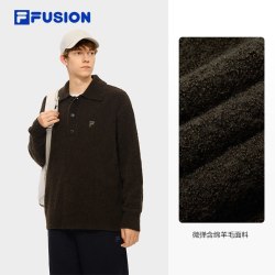 FILA FUSION 糯叽叽毛衣丨FILA FUSION针织衫冬新款男女套头上衣