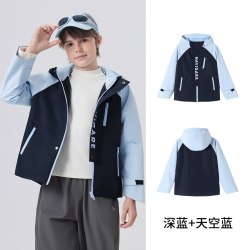 Navigare意大利小帆船男女童软壳防水外套2026年春秋新款儿童上衣