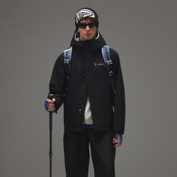 坦博尔 秋冬季户外男士硬壳冲锋衣羽绒服保暖百搭运动休闲防风外套