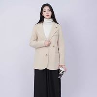 阿仕顿 秋冬气质宽松高级显瘦羊毛双面呢大衣外套男女同款