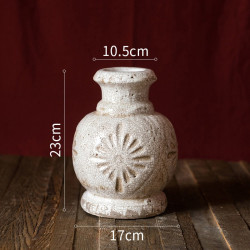 掬涵 复古花纹瓷瓶（C） 复古怀旧 大号