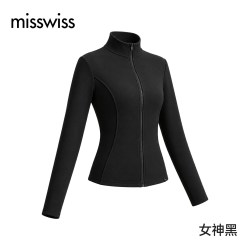 MISSWISS WT26003 双面暖绒立领修身短外套