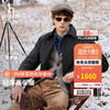 哈吉斯 男装 秋冬款翻领男外套行政风衬衫式通勤薄款棉服男ASSZU0CCX60 黑色BK XL （180/100A 50）