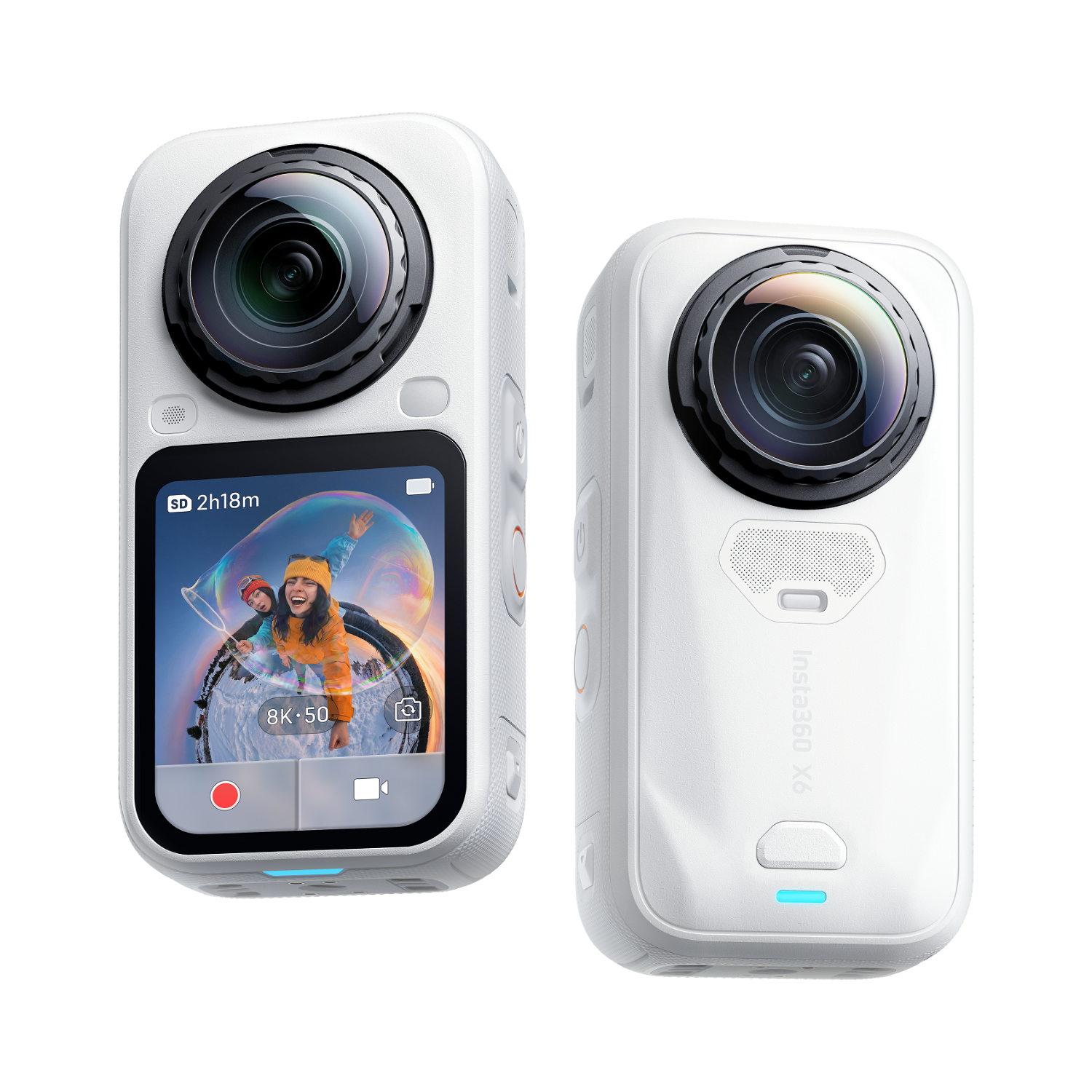 影石Insta360 X6 8K全景拍摄 灵动白 全能套装 运动相机