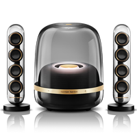哈曼卡顿 音乐水晶四代 蓝牙音箱 居家艺术音箱 SoundSticks4 水晶4 墨金典藏版