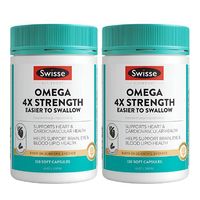 PLUS会员：斯维诗 4倍高浓度深海鱼油迷你胶囊omega3 DHA+EPA rTG型120粒*2瓶