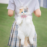 Chongker 宠客淡三花猫背包仿真玩偶公仔毛绒玩具安抚送礼女生生日礼物
