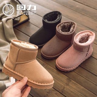 百亿补贴：回力 童鞋儿童加绒雪地靴冬季新款女童舒适保暖鞋男童大棉鞋子