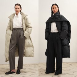 LESS 冬气质休闲立领云朵泡芙长款羽绒服2PBC17460