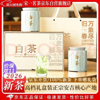 宋一 茶叶礼盒安吉白茶绿茶特级2026新茶春茶200g装高档