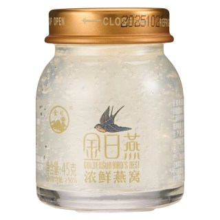 金日 牌浓鲜燕窝45g/瓶滋补营养品无加冰糖即食燕窝