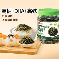 良品铺子 儿童零食无添加芝麻紫菜碎 高钙DHA藻油海苔拌饭碎280g