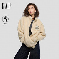 Gap 男女装秋logo刺绣宽松立领抱抱绒卫衣外套