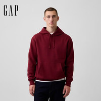 Gap 男女装Logo刺绣抓绒宽松连帽卫衣上衣