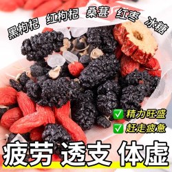 猫小乐 桑葚枸杞茶黑枸杞红枣干男肾养生茶包女人熬夜泡水喝的饮品花果茶