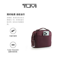 TUMI VOYAGEUR女士小巧简约斜挎包 紫檀色