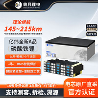 典月72V72.5AH亿纬全新A品带码电芯磷酸铁锂极核九号小牛电摩锂电池 72V72.5AH亿纬全新带码A品
