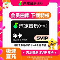 汽水音乐 svip会员 年卡12个月 充值秒到账