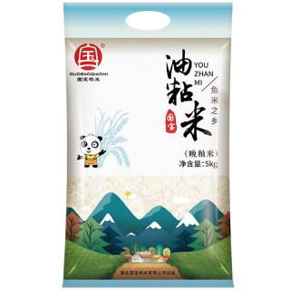 国宝桥米 油粘米 长粒大米 5kg 袋装