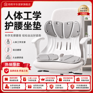 勋阳宇乐 【人体工学】护腰坐姿垫 花瓣款灰