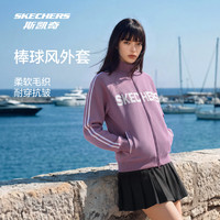 斯凯奇 男女同款棒球针织外套