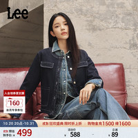 Lee 26 秋冬新品 舒适版圆领工装长袖夹克外套女清水洗休闲LWT013149206 清水洗 M