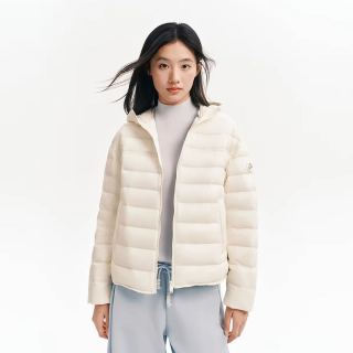 波司登 2026秋季新款女士连帽排骨条羽绒服高蓬90鹅绒薄款短款龟背
