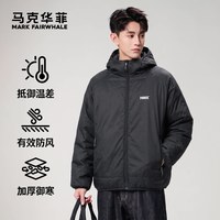 移动端：马克华菲 棉衣男款冬季2026新款加厚保暖防风连帽棉服运动百搭外套