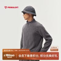 蓝岐 PRIMALOFT长袖170克P棉抓绒中间层户外立领开衫卫衣 滇池夜黑 M
