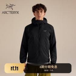 始祖鸟 ATOM HOODY 男子 保暖棉服 Black/黑色 L