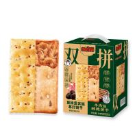 NAZIBA 纳滋宝牛肉馅黑松露火腿苏打饼干双拼528g休闲解馋零食伴手礼