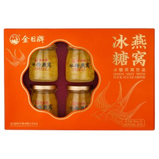 金日 牌冰糖燕窝饮品70ml/瓶*6瓶/盒 官方正品 送礼礼盒即食燕窝