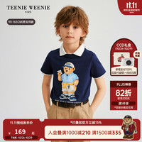 TEENIE WEENIE Kids小熊童装26新款男女童宝春夏5A抗菌印花短袖T恤