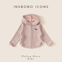 移动端：insbobo 女童外套秋装2026新款儿童衣服洋气宝宝上衣秋冬加绒童装10A抗菌