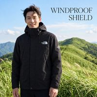 百亿补贴：北面 MARTIS春秋品牌logo黑武士冲锋衣运动外套连帽款男女NJ3BR08