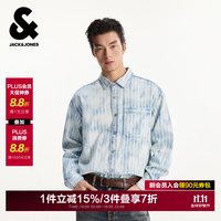 杰克琼斯 杰克·琼斯（JACK&JONES）男装秋季衬衫外套日常新款做旧黄泥水洗休闲翻领宽松
