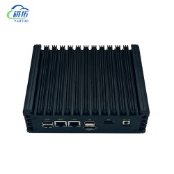 研拓 促销 研拓12代N100迷你工控主机双网双HDMI嵌入式微型mini工业电脑htpc新品赛扬N100迷你电脑支持双屏输出4K