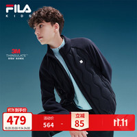 斐乐 校服神器|斐乐儿童童装外套2026新款中大童棉服保暖新雪丽棉 RD宝蓝-NV 150