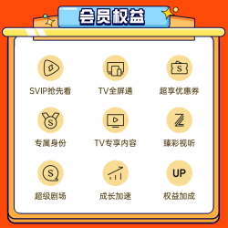 腾讯视频 SVIP超级会员年卡 支持电视端