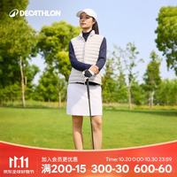 迪卡侬 轻量化羽绒马甲排骨羽绒服秋季冬季保暖内胆女款灰色 S-4729164