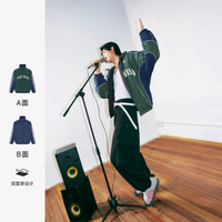 阿迪达斯 三叶草新款WILD PADDED JACKET双面穿复古保暖棉服宽松夹克外套 KX4901 深靛蓝 评价返20 2XL 尺码偏大,选小两码