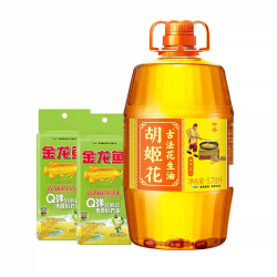 胡姬花 古法花生油5.78L+大米500g