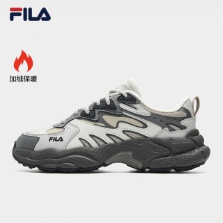 移动端：斐乐 蕨草鞋丨FILA加绒鞋26冬季新款男鞋增高厚底老爹鞋保暖运动鞋