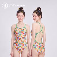 Cielle Marin ciellemarin喜马林专业训练游泳竞速泳衣（低开叉）亮闪泳衣合集