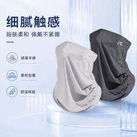 勋阳宇乐 【冰感透气】骑行防晒面罩浅灰+深灰