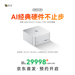 零刻 GTR9 Pro AMD AI Max+PRO 495迷你主机工作站台式电脑 电竞渲染AI部署mini主机冰霜银 128G+2TB 冰霜银 LPDDR5x 128G+2T