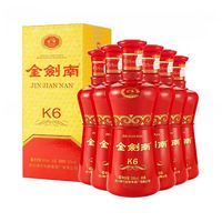 剑南春 金剑南K6 52度 浓香型白酒 500ml*6