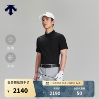 迪桑特 GOLF 迪桑特高尔夫 男士PRO系列短袖POLO衫夏季新品 BK-黑色 L (175/96A)