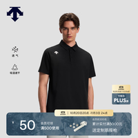 迪桑特 TRAINING系列男士综训训练运动健身短袖POLO衫 BK-黑色 L (175/96A)