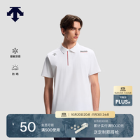 迪桑特 RUNNING系列男士跑步短袖POLO衫 白色 2XL